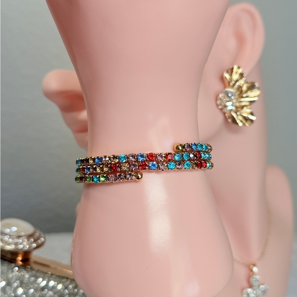 ⚜️ Colorful Rhinestone Bracelet - Picture 4 of 7